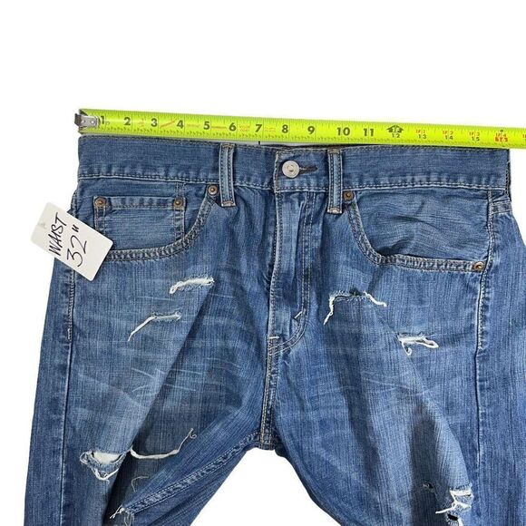 Levi’s 505 Straight Fit Cutoff Denim Jean Shorts Waist Size 32 - Picture 4 of 5